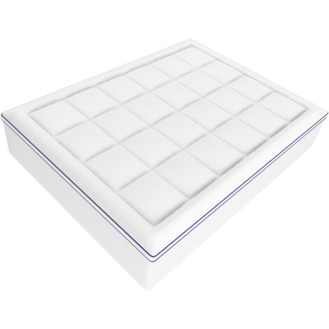 Mophorn Queen Mattress Topper, 101.6mm Thickness, Memory Foam & Fiber Fill, Detachable & Washable, Pressure Relief, Cooling & Breathable, for Hot Sleepers