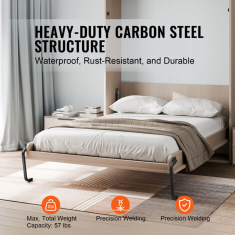 MODCART DIY Murphy Bed Kit - Full Size Vertical Adjustable Hardware, Black - View #11