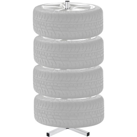 Mophorn Tire Storage Rack, Heavy-Duty Steel Stand for 4 Tires with Rims ...