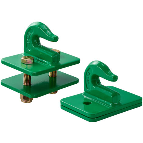 Mophorn 3/8" Tractor Bucket Hooks - Grade 70 Forged Steel, Heavy Duty, 15000 lbs Capacity, 2-Pack for Versatile Use