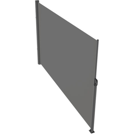 Mophorn Retractable Side Awning, 63''x 118'' Aluminum Outdoor Privacy Screen, 280g Polyester Water-proof Retractable Patio Screen, UV 30+ Room Divider Wind Screen for Patio, Backyard, Balcony, Gray