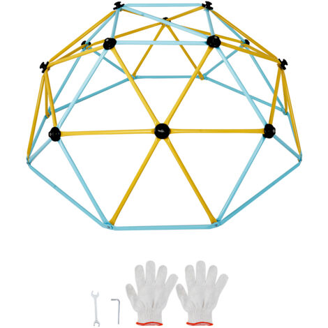 Mophorn Climbing Dome, 6FT Geometric Dome Climber Play Center for Kids 3 to 9 Years Old, Jungle Gym Supports 600LBS and Easy Assembly, with Climbing Grip, Outdoor and Indoor Play Equipment for Kids