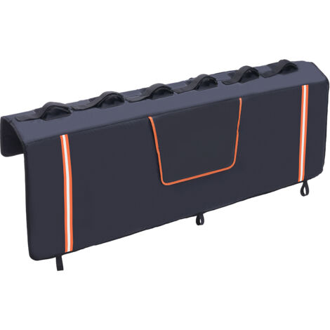Truck Tailgate Pad For Bikes Amooca Tailgate Pad For Mountain Bikes – Pickup Truck Tailgate Protector Pad Holds 5 Bikes, 52" Wide With 3 Tool Pockets Mountain Bike Tailgate Protector - View #6