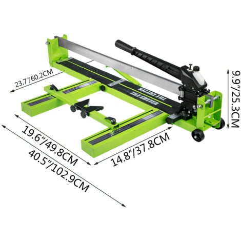 Mophorn 39-Inch Tile Cutter Manual Tile Score Cutter, with Tungsten Carbide Scoring Wheel Professional Vinyl Plank Cutter, Adjustable Laser Guide for  Precision Cutting Porcelain Ceramic Floor Tiles