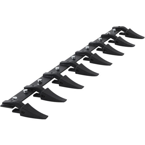 Mophorn Bucket Tooth Bar, 66'', Heavy Duty Tractor Bucket 8 Teeth Bar for Loader Tractor Skidsteer, 4560 lbs Load-Bearing Capacity Bolt On Design, for Efficient Soil Excavation and Bucket Protection