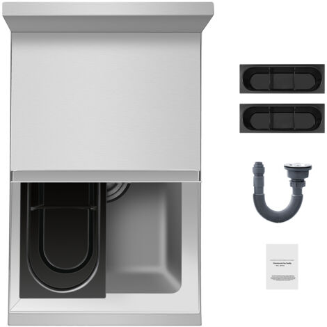 Mophorn Commercial Ice Bin, 28 L Underbar Ice Chest, 12 x 19 x 37 in, Stainless Steel, Sliding Lid, Bottle Holders, Adjustable Bullet Feet, Cooler Cart, Cocktail Unit for Bar, Restaurant