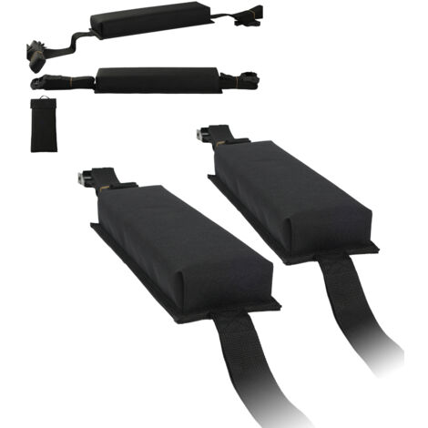 Mophorn Soft Roof Rack Pads, 15.5-Inch Universal for Car, 176LBS Capacity, Luggage Kayak Carrier, Portable Storage Bag for SUP, Canoe, Snowboard, Paddle Board, Surfboard