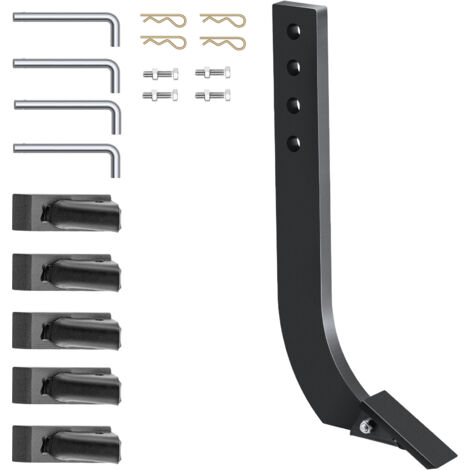 thumbnail image 2 of Tractor Box Blade FINALAWOLF 5 Pack Scarifier Shank Teeth, 4 Hole Box Blade... Ripper Shank 2 of 9