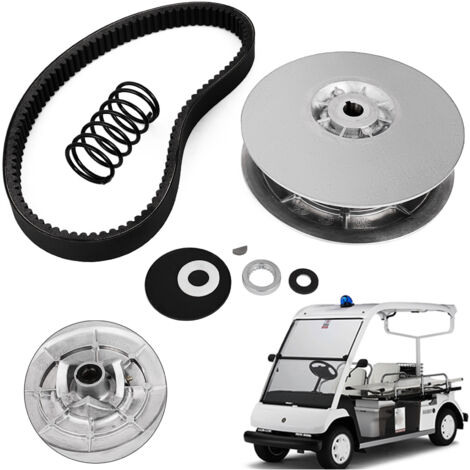 Mophorn Rear Driven Clutch Kit for Yamaha Gas Golf Cart G2-G22 1985+ Secondary Clutch with Belt JN6-G6201-03/04, Silver – Smooth Driving and Performance Upgrade