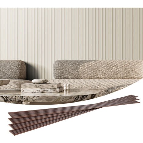 Mophorn Wood Slat Acoustic Panels, 8 PCS 96 x 6 inch, WPC Decorative Wall Panels for Contemporary Interiors, Faux Wood Wall Boards for Elegant Design and Sound Dampening, Matte White