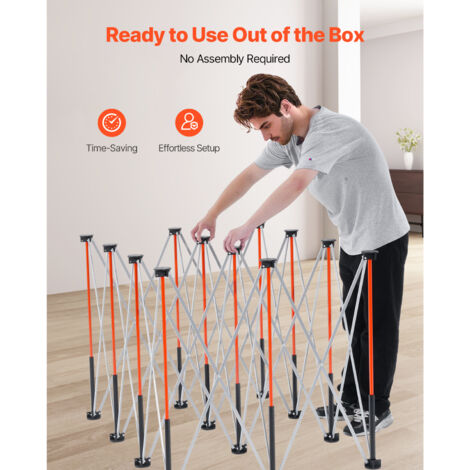 Mophorn Portable Folding Workstand, 1865 x 1261 mm Collapsible Bench, 2041 kg Load Capacity, Pre-Assembled Foldable Design with Storage Bag, Table Top Not Included, Ideal for Garage, Workshop