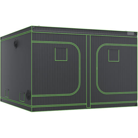 Mophorn 10x10 Grow Tent, 120''x120''x80'', High Reflective 600D Mylar, Observation Window, Tool Bag, Floor Tray, Indoor Plant Growing