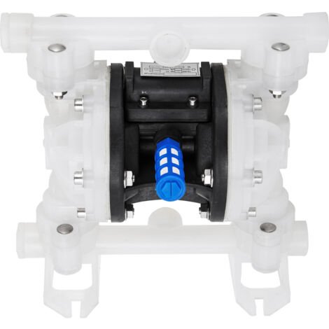 Mophorn Air Double Diaphragm Pump, 7 GPM, 100 PSI, Polypropylene, 1/2" Inlet & Outlet Ports, Air-Operated with Sealed Ball Valve, 226.4 ft Max Head, for Water Transfer