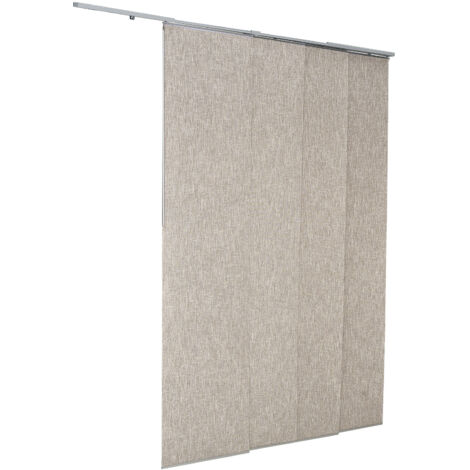 Mophorn Adjustable Panel Track Blinds, Expandable Width from 116 cm to 218 cm, Customizable Panel Height up to 243 cm, Vertical Blackout Curtains for Sliding Doors, Patio Doors, Room Dividers