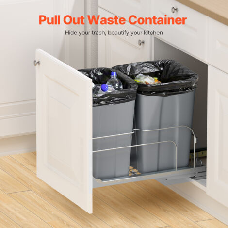 Kitchen Trash Can Pull Out With Door And Soft Close photo