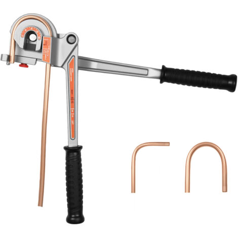 Mophorn Manual Pipe Tube Bender, 1/4" (6.35 mm), 3/8" (9.5 mm), 1/2" (12.7 mm) OD, 3-in-1 Lever Tool for 180° Bends in Copper and Aluminum Pipes, Ideal for Automotive and HVAC Applications (1/5)