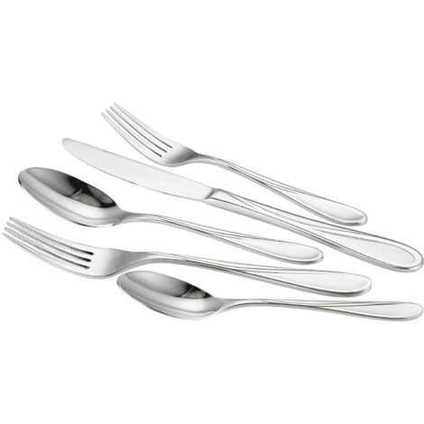 Mophorn 30-Piece Stainless Steel Silverware Set, Durable Flatware with Mirror Finish, Dishwasher-Safe Tableware for Home and Kitchen, Service for 6, Includes Knives, Forks, and Spoons