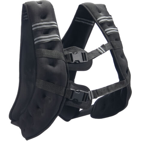 Mophorn Weighted Vest, 30 lbs. Reflective Stripe. Adjustable Buckle for Men & Women. Workout Gear for Strength, Running, Fitness, Weight Loss.