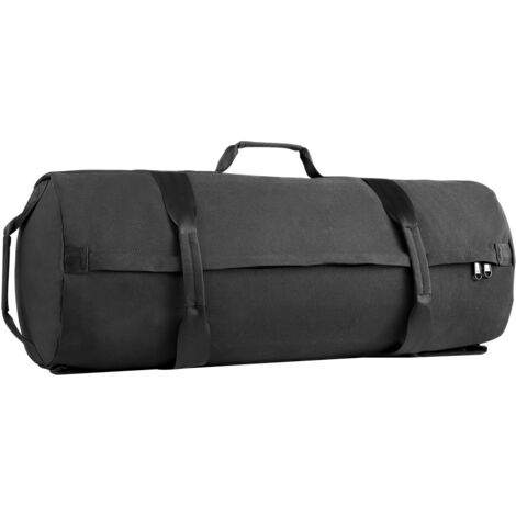 Mophorn Adjustable Workout Sandbag with Handles, 50-125 lbs Capacity for Fitness, Strength Training, Cross-Training, and Home Gym Exercises, Black (Unfilled)