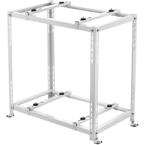 Mophorn Mini Split Ground Stand, Anti-Vibration Stand for 9000-18000 BTU Ductless Air Conditioner Heat Pump, Durable AC Base Bracket with 250kg Load Capacity, Dual-Level Design