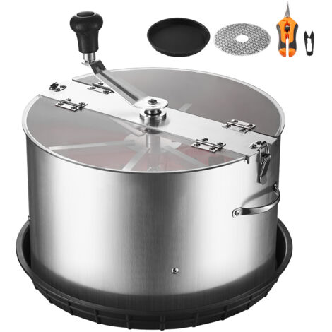 Mophorn 16-Inch Manual Bud Leaf Trimmer with Stainless Steel Blades, Transparent Lid, Wet and Dry Cutting Machine for Plants, Flowers, and Buds