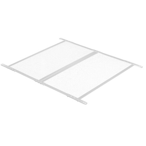 Mophorn RV Screen Door Protector, 660.4 x 609.6 mm Grille, Simple Installation and Removal, Durable Ventilated Mesh, Aluminum Alloy Entry Guard for Pet Safety, White