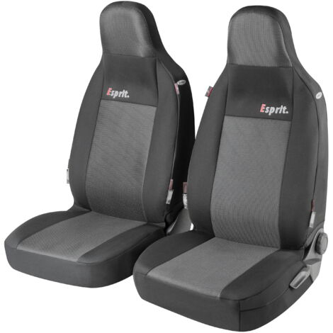 ZIPP IT Premium Esprit Housses de siège auto pour 2 sièges avant avec système de fermeture éclair, sièges Highback