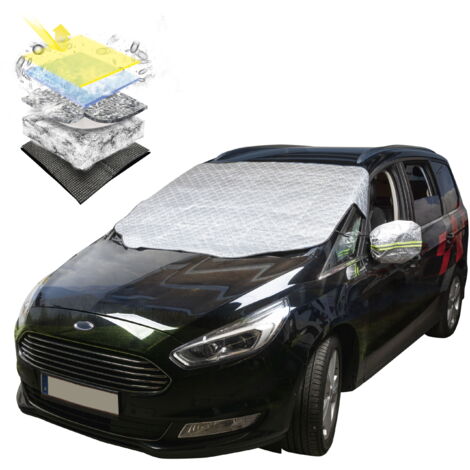 Protection thermique de pare-brise Premium avec couverture de rétroviseur latéral 157x126 cm