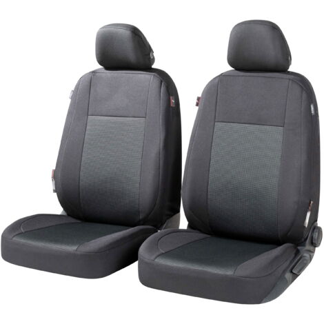 ZIPP IT Premium Housse de sièges Ardwell pour deux sièges avant avec système de fermeture éclair noir/gris