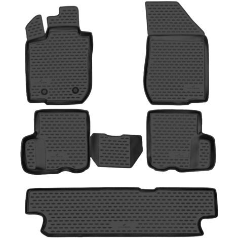 Tapis en caoutchouc XTR pour Dacia Logan MCV (KS) 02/2007-Auj., 7 sièges