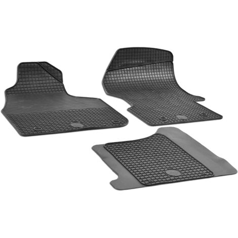 Tapis De Sol Caoutchouc Noir Pour VW Crafter (2017+) - 2 Pièces, Antidérapant !