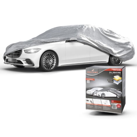 Bâche voiture All Weather Basic, bâche de voiture garage complet taille XL argent