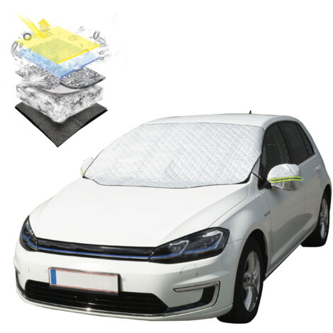 Protection thermique de pare-brise Premium avec couverture de rétroviseur latéral 147x120 cm