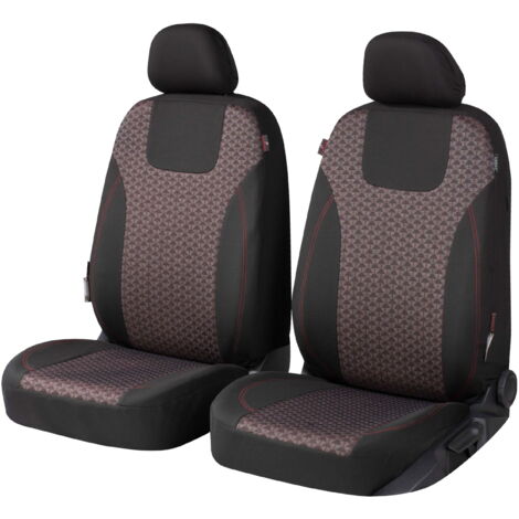 ZIPP IT Premium Housse de sièges Redring pour deux sièges avant avec système de fermeture éclair noir/rouge (1/5)