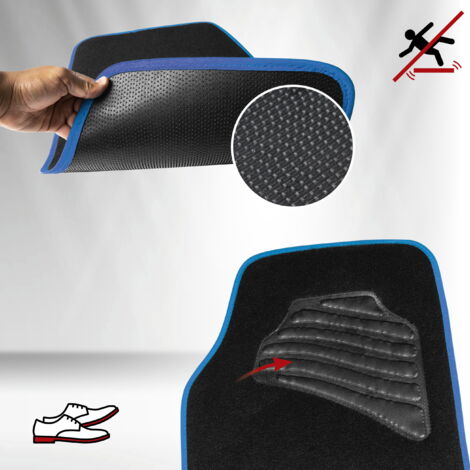Tapis Matrix bleu