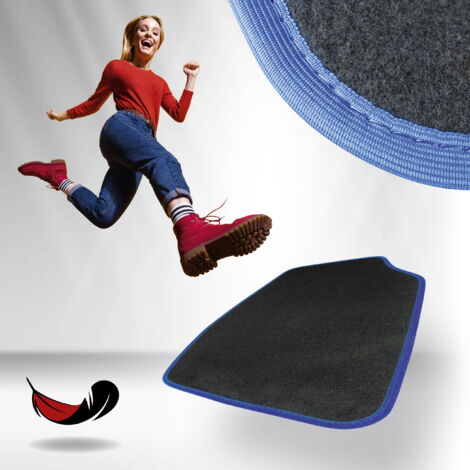Tapis Matrix bleu