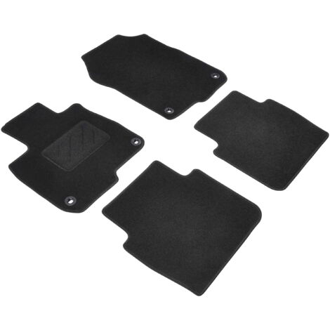 Tapis De Sol Caoutchouc Noir Pour Honda CR-V 2002-2006 - Set De 4 Tapis Sur Mesure OMAC, étanches Et Antidérapants