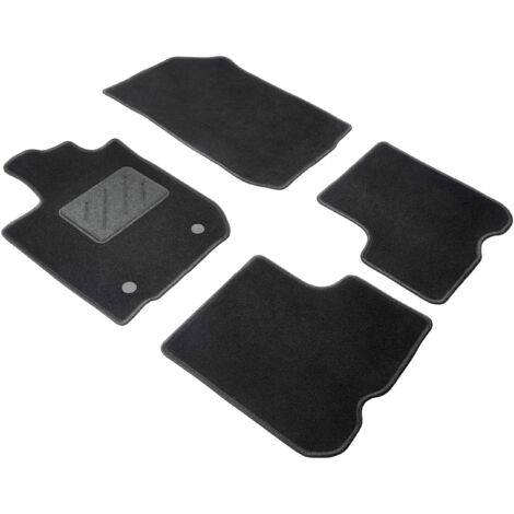Tapis De Sol Velours Noir 4 Pièces Pour Dacia Logan II (2012-2020) - Imperméable Et Ajusté - 6