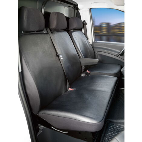 Housse de siège Transporter en simili cuir pour Mercedes-Benz Viano/Vito, banc simple et double