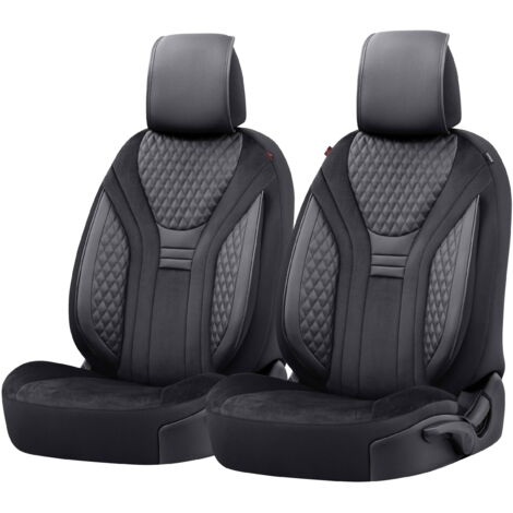 ZIPP IT Premium Housse de sièges Balmoral pour deux sièges avant avec système de fermeture éclair noir (1/5)