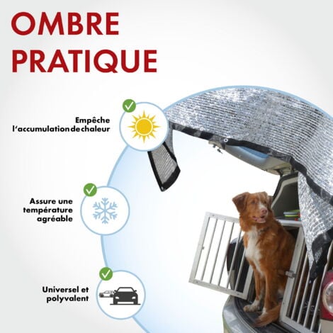 Filet de protection solaire Walser Stay Cool argent aluminium 3x4 m