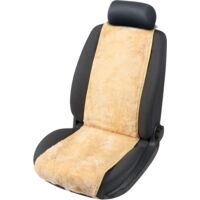 Housse de siège en agneau Cosmo beige 12-14mm hauteur de fourrure
