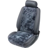 Housse de siège en agneau Cosmo anthracite 12-14mm hauteur de fourrure