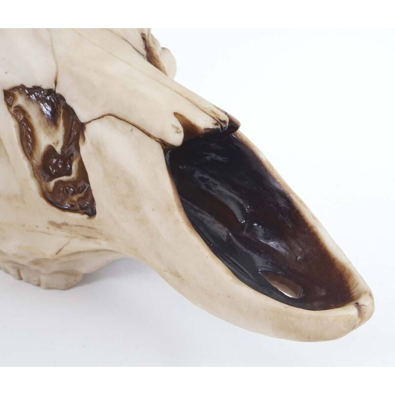 Decorazione A Parete Teschio Di Lupo In Poliresina - Realistica, 32 Cm, Per Interni Ed Esterni