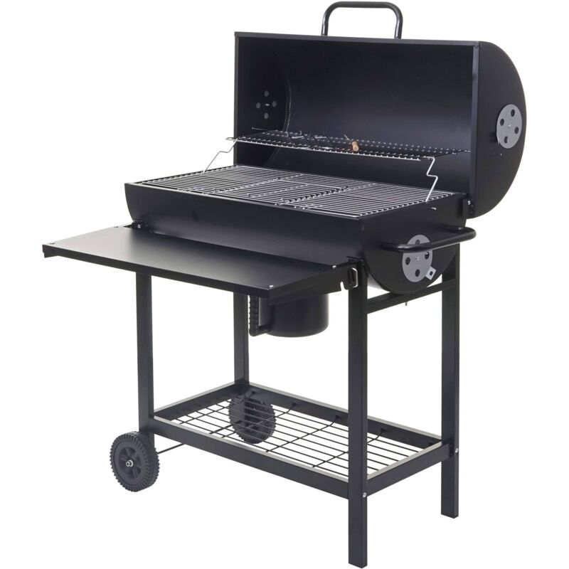 Barbecue in Ferro con 2 Griglie in Acciaio,Artigianale, Regolabile in 2 Altezze 100x38 cm, Piedi Estraibili, Portatile per Esterni