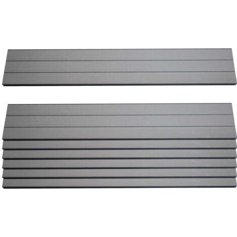 Set 7x listelli per pannelli frangivento fendivista privacy Sarthe WPC 90cm grigio