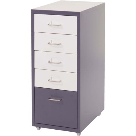 Acan Tradineur - Cassettiera da tavolo, prodotto in Spagna, 4 cassetti trasparenti, torre di stoccaggio, armadio, bagno, ufficio, 35 x 27 x 35,5 cm, colore: bianco
