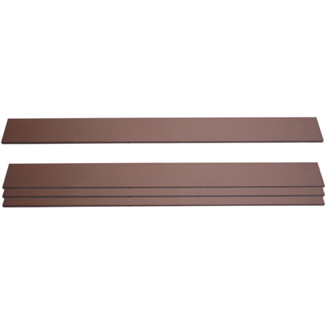 Set 4x listelli per pannelli frangivento fendivista privacy Sarthe WPC 180cm marrone