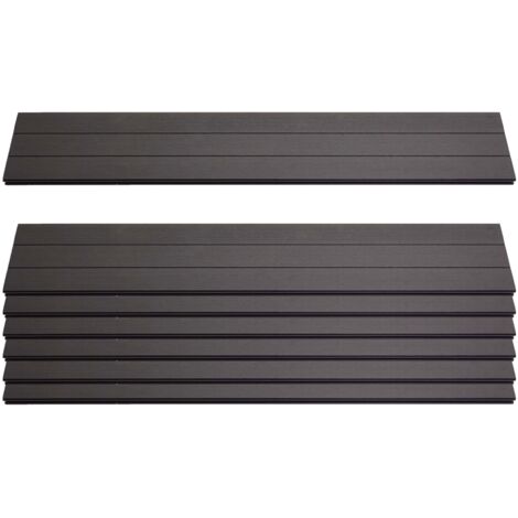 Set 7x listelli per pannelli frangivento fendivista privacy Sarthe WPC 90cm antracite