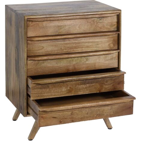 HOCSOK Cassettiera Caera da Letto 6 Cassetti, Credenza adatta per